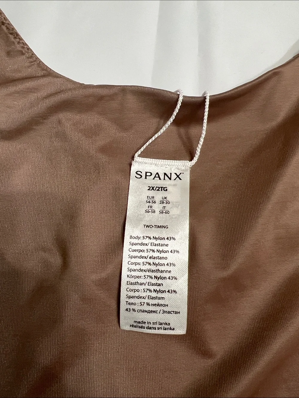 SPANX Stretch Slip Camisole in Nude Brown